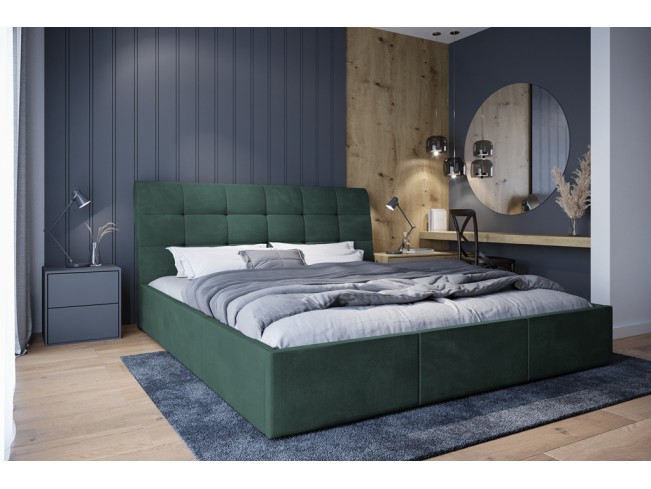 Łóżko tapicerowane Joko 160 Monolith 37 zielony