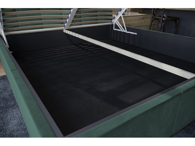 Łóżko tapicerowane Joko 180 Monolith 37 zielony