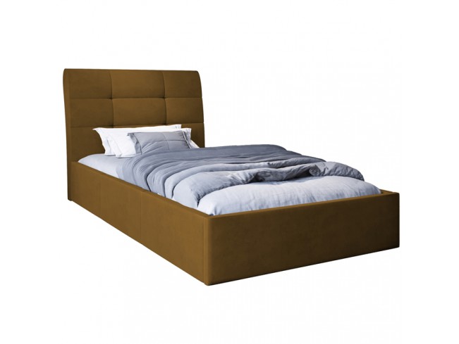 Łóżko tapicerowane Joko 80 Monolith 48 miodowy - widok z przodu