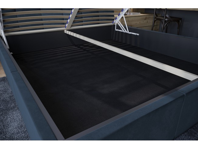 Łóżko tapicerowane Joko 160 Monolith 77 granatowy