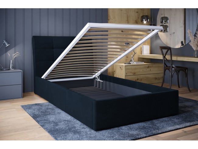 Łóżko tapicerowane Joko 80 Monolith 79 ciemny granat