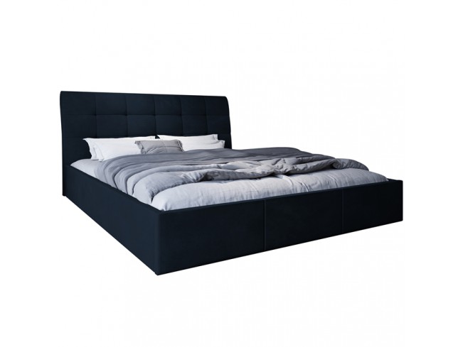 Łóżko tapicerowane Joko 180 Monolith 79 ciemny granat - widok z przodu