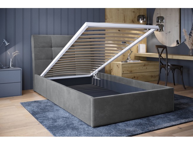 Łóżko tapicerowane Joko 80 Monolith 84 jasny szary