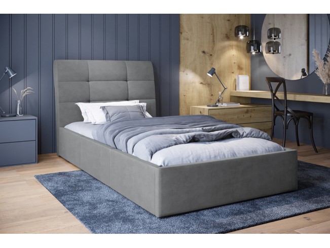Łóżko tapicerowane Joko 90 Monolith 84 jasny szary