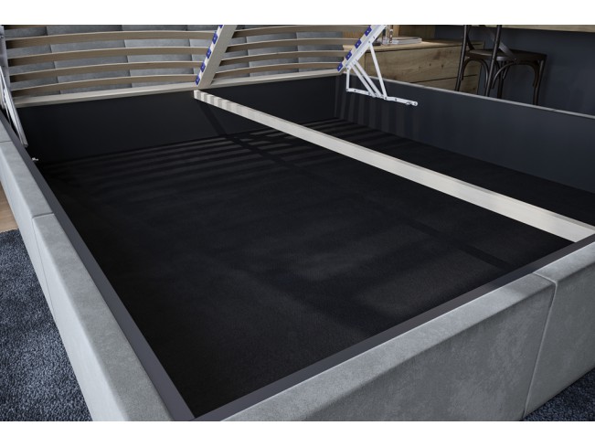 Łóżko tapicerowane Joko 140 Monolith 84 jasny szary