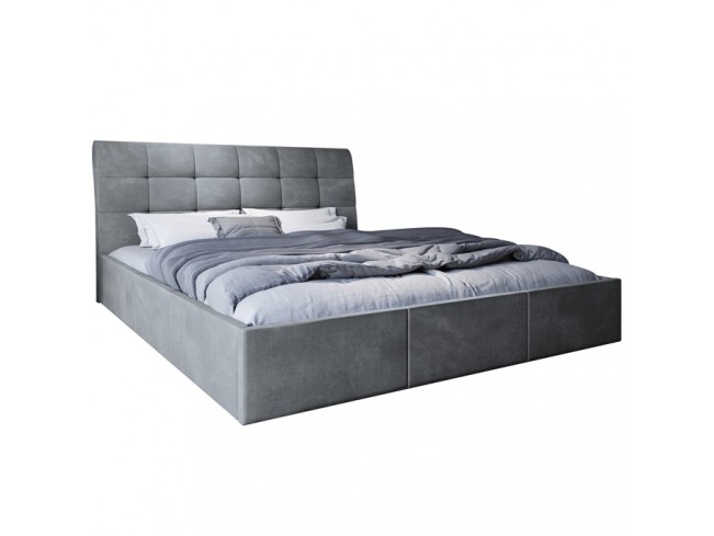 Łóżko tapicerowane Joko 160 Monolith 84 jasny szary - widok z przodu