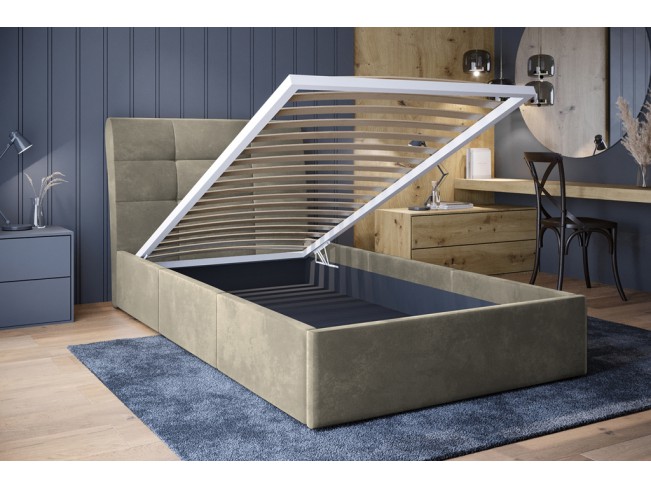 Łóżko tapicerowane Joko 120 Monolith 02 ecru