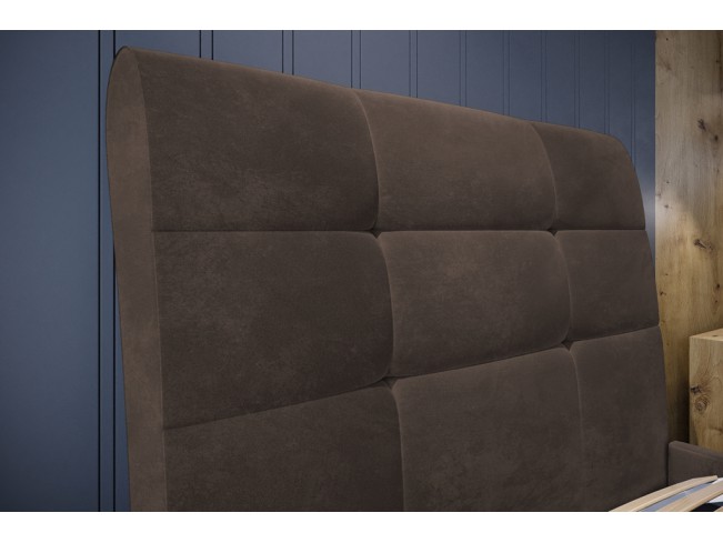 Łóżko tapicerowane Joko 90 Monolith 15 mleczna czekolada