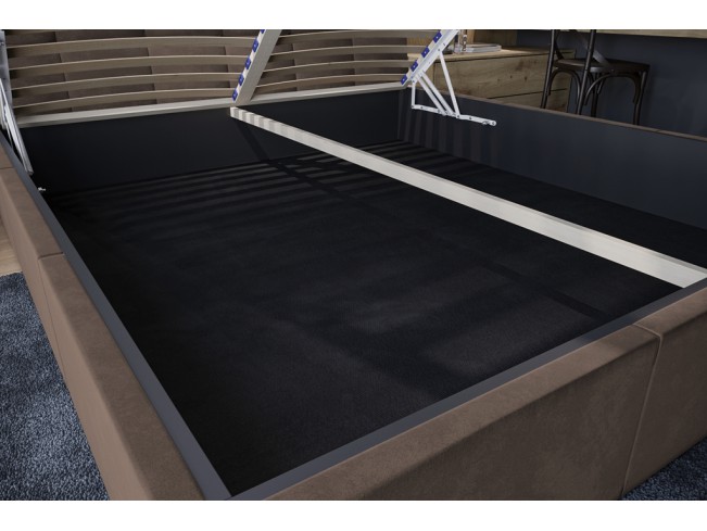 Łóżko tapicerowane Joko 160 Monolith 15 mleczna czekolada