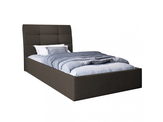 Łóżko tapicerowane Joko 120 Monolith 20 szary brąz - widok z przodu