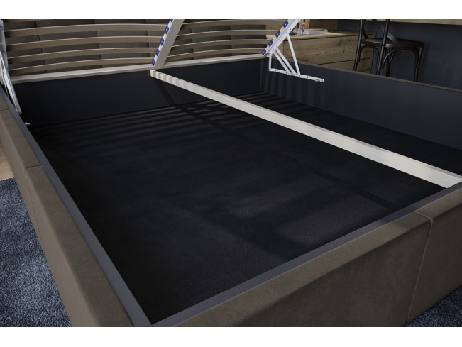 Łóżko tapicerowane Joko 160 Monolith 20 szary brąz