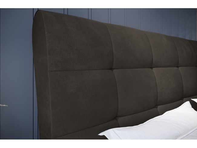 Łóżko tapicerowane Joko 180 Monolith 20 szary brąz