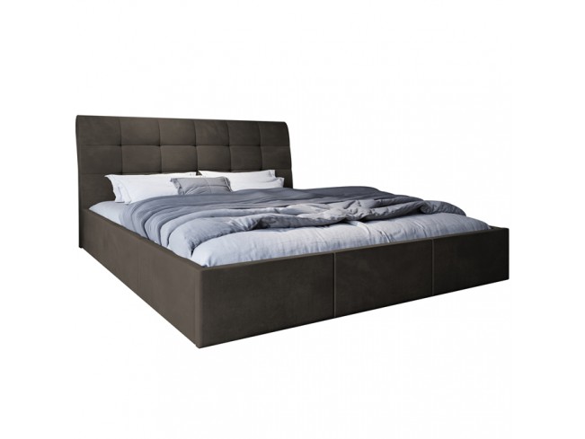 Łóżko tapicerowane Joko 180 Monolith 20 szary brąz - widok z przodu