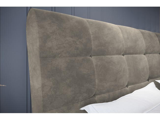 Łóżko tapicerowane Joko 160 Riviera 16 szary beż