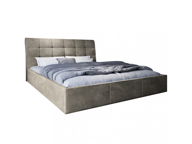 Łóżko tapicerowane Joko 140 Riviera 21 jasny beż - widok z przodu