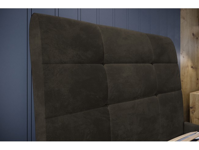 Łóżko tapicerowane Joko 90 Riviera 26 ciemny brąz