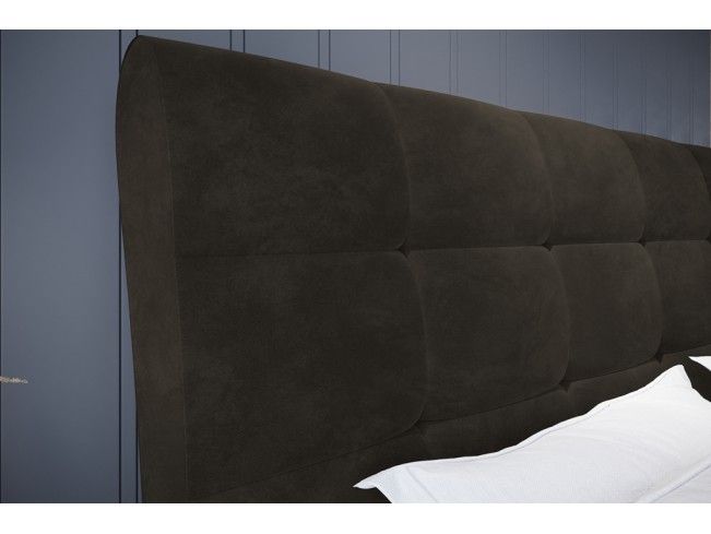 Łóżko tapicerowane Joko 140 Riviera 26 ciemny brąz