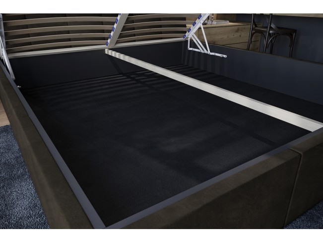 Łóżko tapicerowane Joko 180 Riviera 26 ciemny brąz