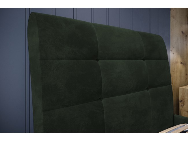 Łóżko tapicerowane Joko 120 Riviera 38 ciemny zielony