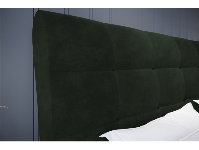 Łóżko tapicerowane Joko 140 Riviera 38 ciemny zielony