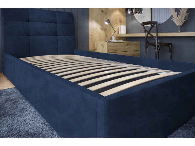 Łóżko tapicerowane Joko 90 Riviera 81 granatowy