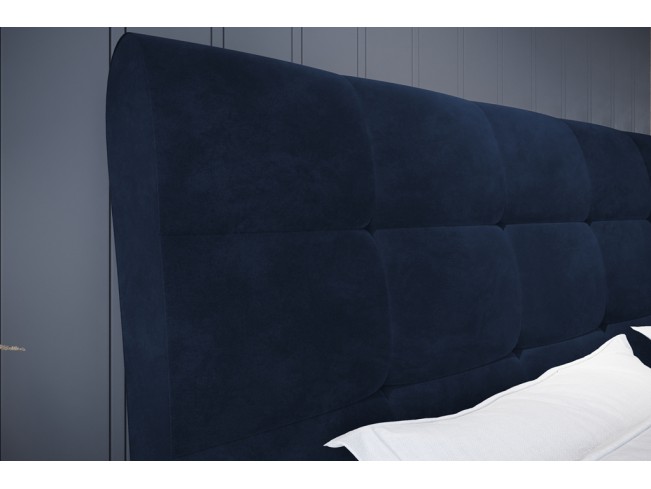 Łóżko tapicerowane Joko 160 Riviera 81 granatowy