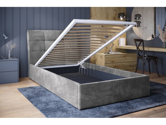 Łóżko tapicerowane Joko 80 Riviera 82 jasny szary