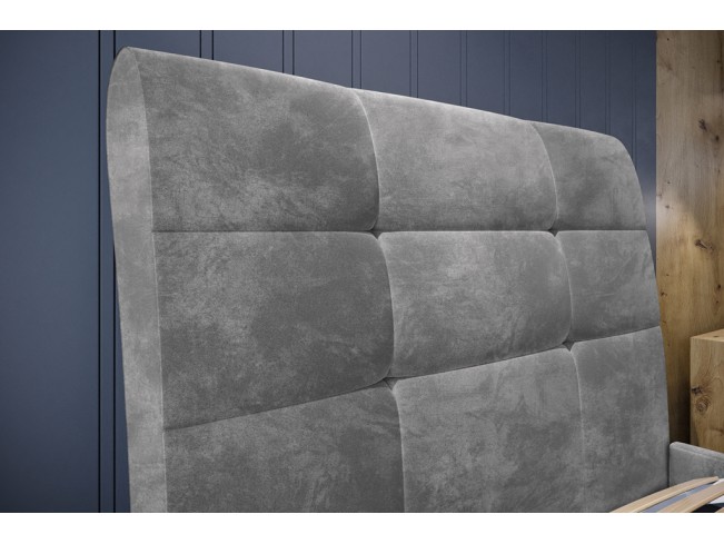 Łóżko tapicerowane Joko 90 Riviera 82 jasny szary