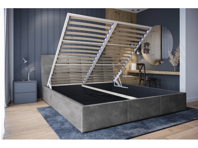 Łóżko tapicerowane Joko 140 Riviera 82 jasny szary