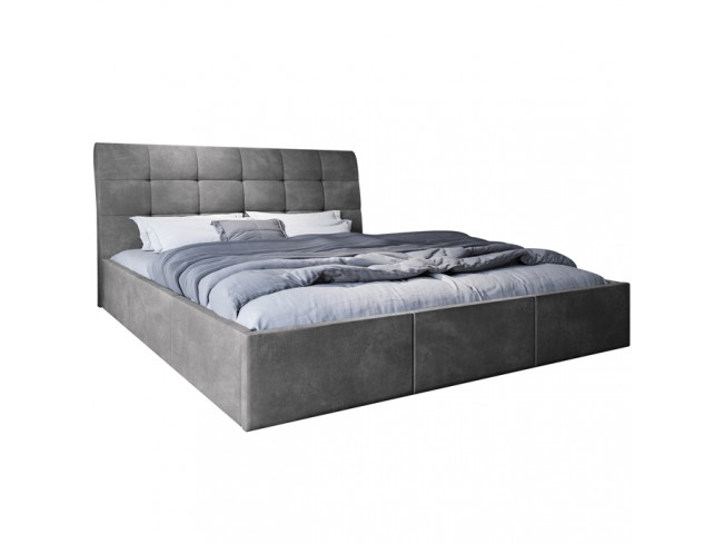 Łóżko tapicerowane Joko 180 Riviera 82 jasny szary - widok z przodu