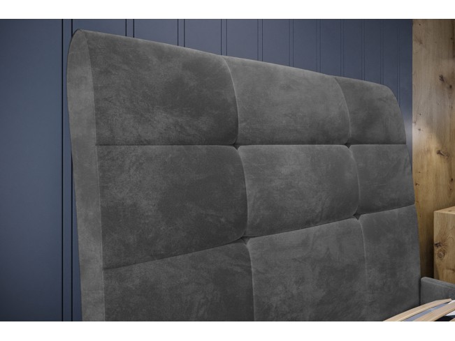 Łóżko tapicerowane Joko 80 Riviera 91 szary