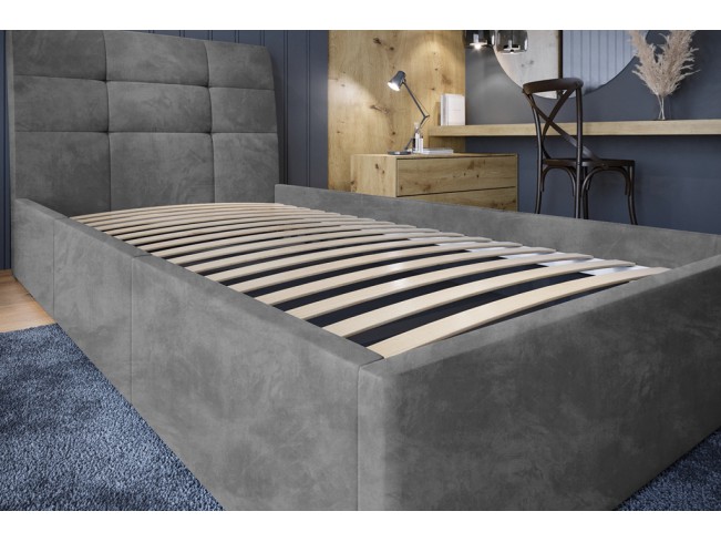 Łóżko tapicerowane Joko 90 Riviera 91 szary
