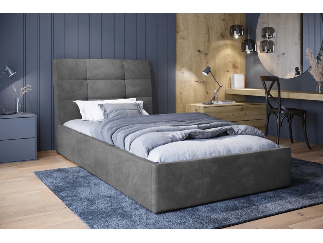 Łóżko tapicerowane Joko 120 Riviera 91 szary