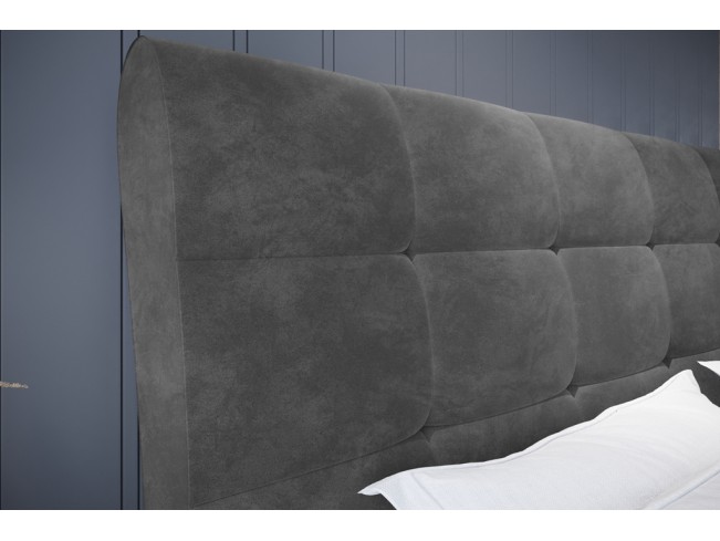 Łóżko tapicerowane Joko 140 Riviera 91 szary