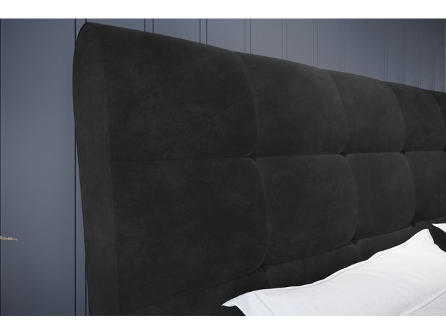 Łóżko tapicerowane Joko 180 Riviera 95 ciemny szary