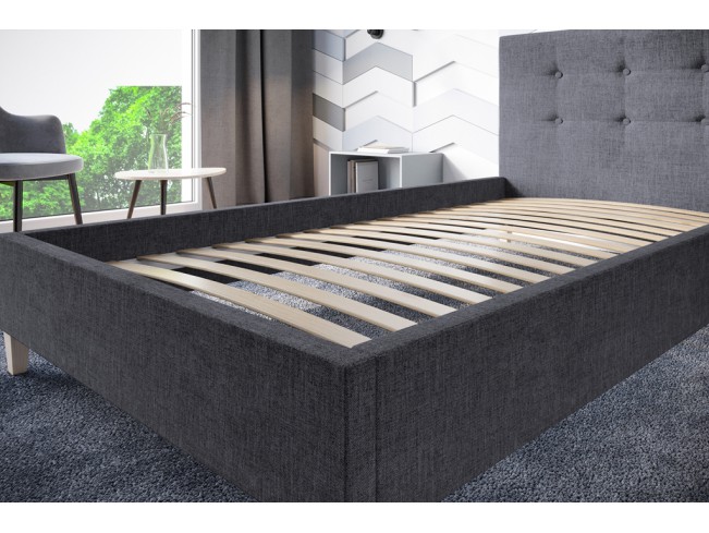 Łóżko tapicerowane Endo 90 Sawana 05 szary