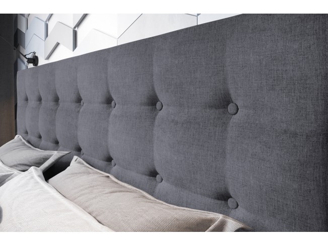Łóżko tapicerowane Endo 160 Sawana 05 szary