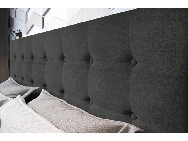 Łóżko tapicerowane Endo 160 Sawana 14 czarny