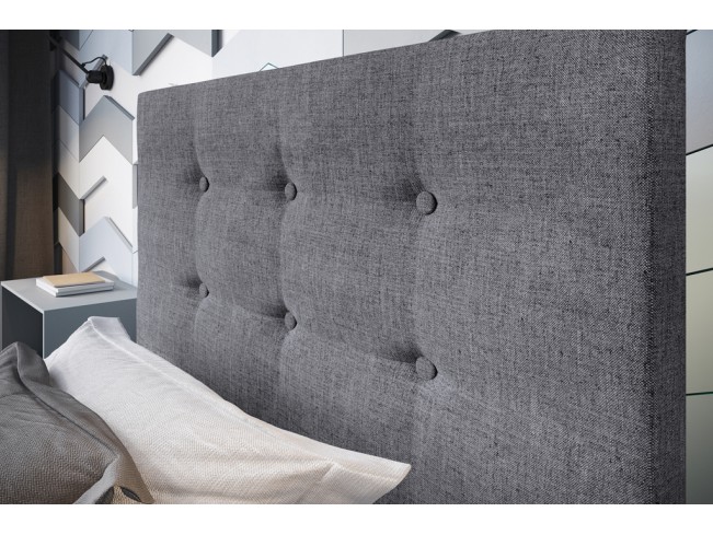 Łóżko tapicerowane Endo 120 Sawana 21 jasny szary