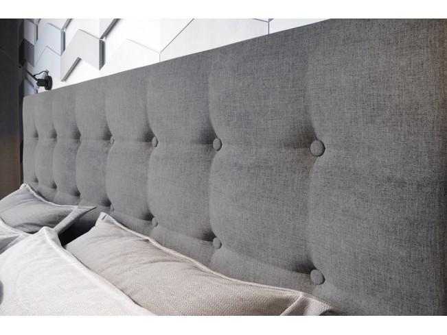 Łóżko tapicerowane Endo 140 Sawana 21 jasny szary