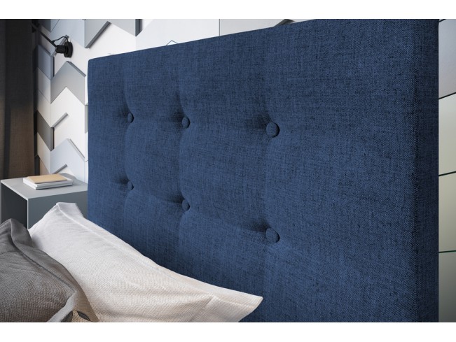 Łóżko tapicerowane Endo 120 Sawana 80 niebieski jeans