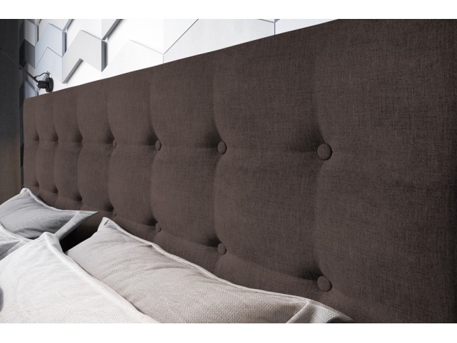 Łóżko tapicerowane Endo 160 Inari 24 mleczna czekolada