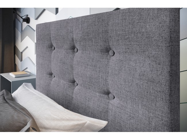 Łóżko tapicerowane Endo 80 Inari 91 jasny szary