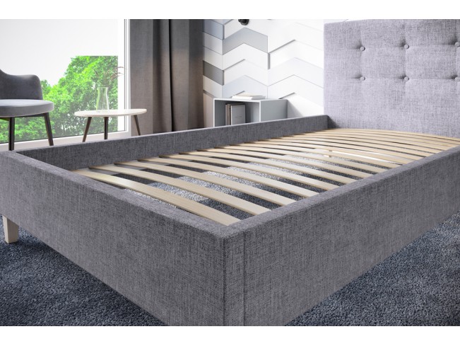 Łóżko tapicerowane Endo 90 Inari 91 jasny szary