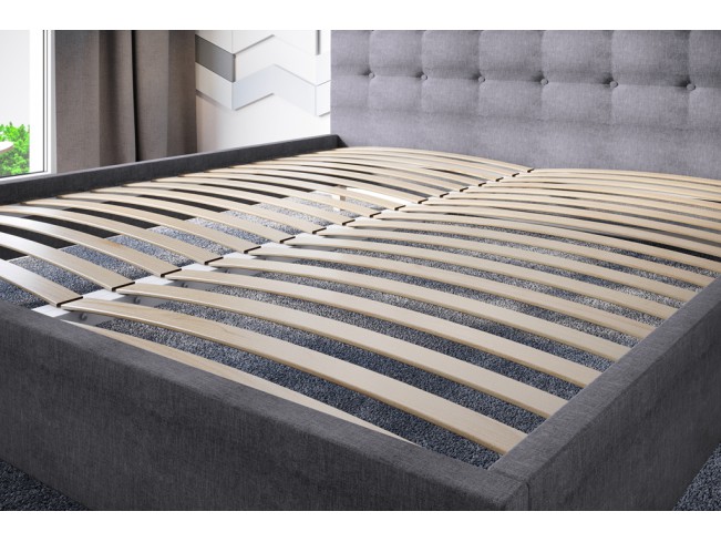 Łóżko tapicerowane Endo 140 Inari 91 jasny szary