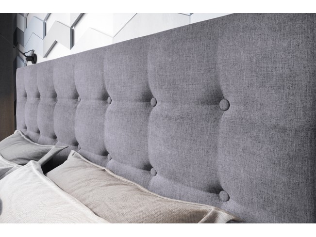Łóżko tapicerowane Endo 180 Inari 91 jasny szary