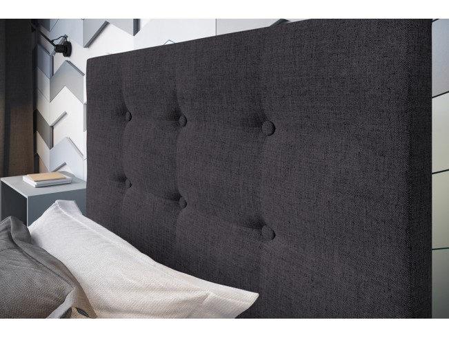 Łóżko tapicerowane Endo 120 Inari 96 ciemny szary