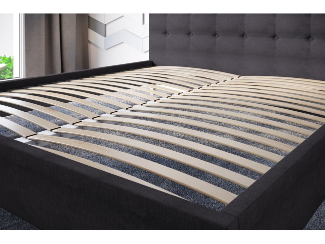 Łóżko tapicerowane Endo 180 Inari 96 ciemny szary