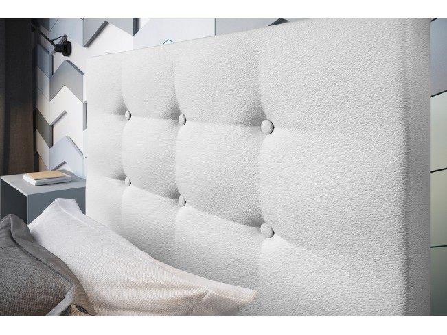Łóżko tapicerowane Endo 80 Madryt 920 biały