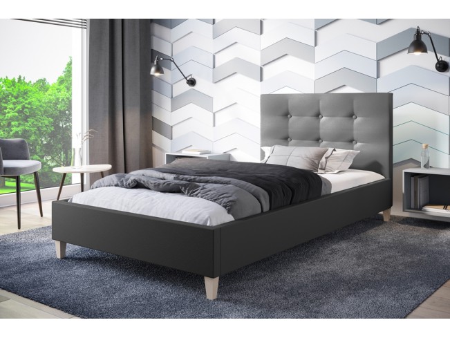 Łóżko tapicerowane Endo 90 Madryt 995 szary